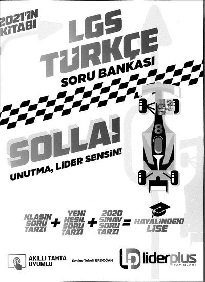 LGS TÜRKÇE SORU BANKASI SOLLA! YKS Fotokopi