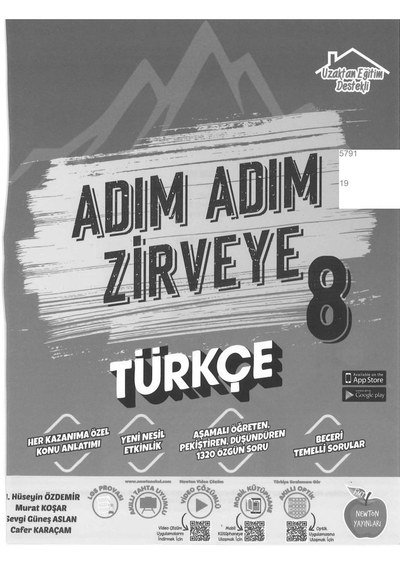 ADIM ADIM ZİRVEYE TÜRKÇE YKS Fotokopi