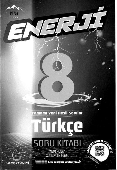 ENERJİ TÜRKÇE SORU KİTABI YKS Fotokopi