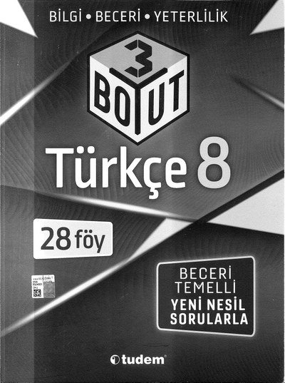 TÜRKÇE 3 BOYUT 28 FÖY YKS Fotokopi