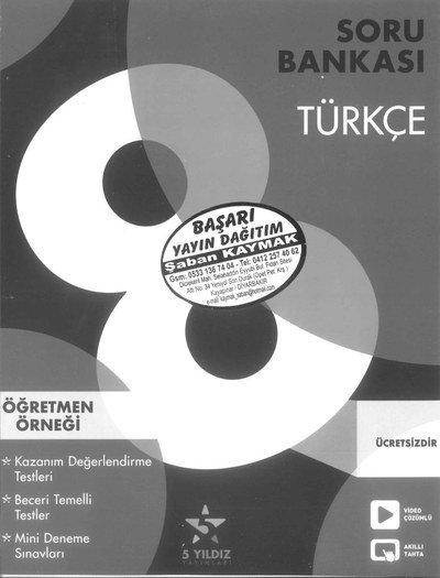 SORU BANKASI TÜRKÇE YKS Fotokopi