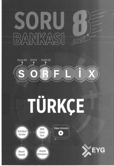 SORU BANKASI SORFLİX TÜRKÇE YKS Fotokopi