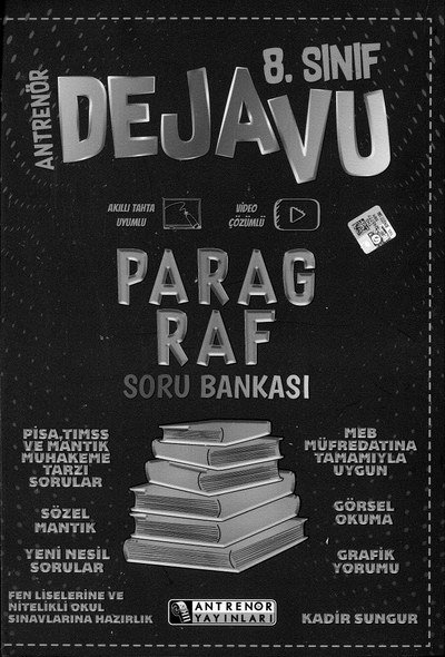 ANTRENÖR DEJAVU PARAGRAF SORU BANKASI YKS Fotokopi
