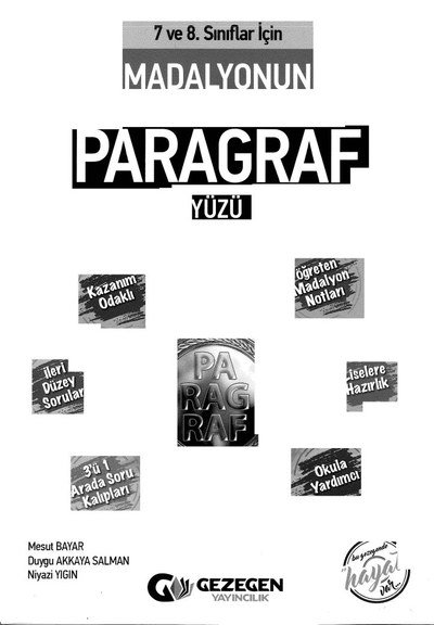 MADALYONUN PARAGRAF YÜZÜ YKS Fotokopi