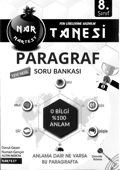 PARAGRAF SORU BANKASI 0 BİLGİ %100 ANLAM YKS Fotokopi