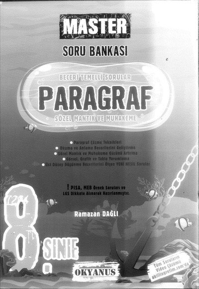 MASTER SORU BANKASI PARAGRAF SÖZEL MANTIK VE MUHAKEME YKS Fotokopi