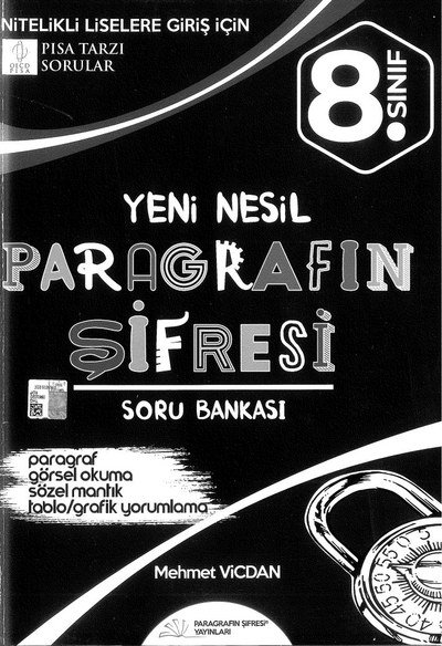 YENİ NESİL PARAGRAFIN ŞİFRESİ SORU BANKASI YKS Fotokopi