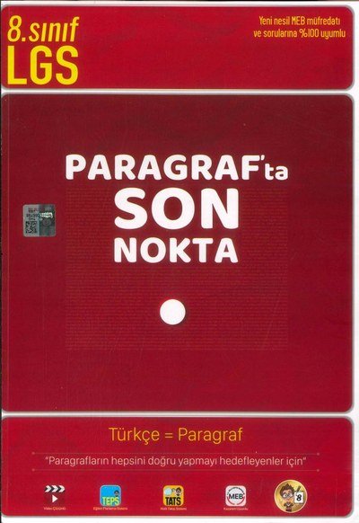 LGS PARAGRAF'TA SON NOKTA TÜRKÇE = PARAGRAF YKS Fotokopi