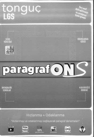 LGS PARAGRAF ON HIZLANMA ODAKLANMA DENEME YKS Fotokopi