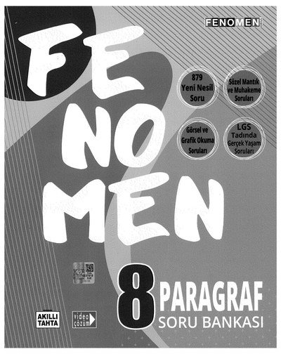 FENOMEN PARAGRAF SORU BANKASI YKS Fotokopi