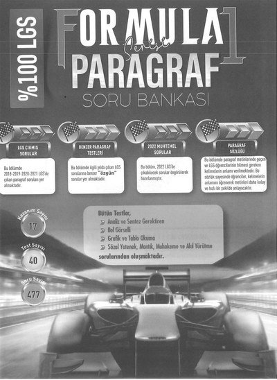 FORMULA SORU BANKASI PARAGRAF YKS Fotokopi
