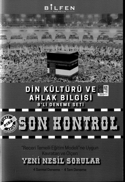 DİN KÜLTÜRÜ VE AHLAK BİLGİSİ 8'Lİ DENEME SETİ SON KONTROL YKS Fotokopi