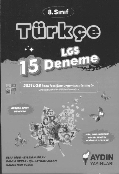 TÜRKÇE LGS 15 DENEME YKS Fotokopi
