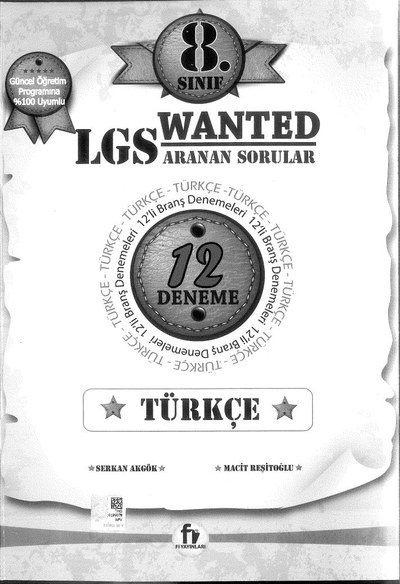 LGS WANTED ARANAN SORULAR YKS Fotokopi