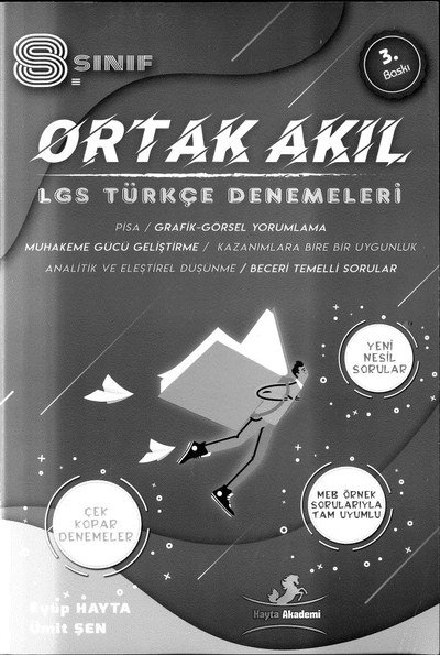 ORTAK AKIL LGS TÜRKÇE DENEMELERİ YKS Fotokopi