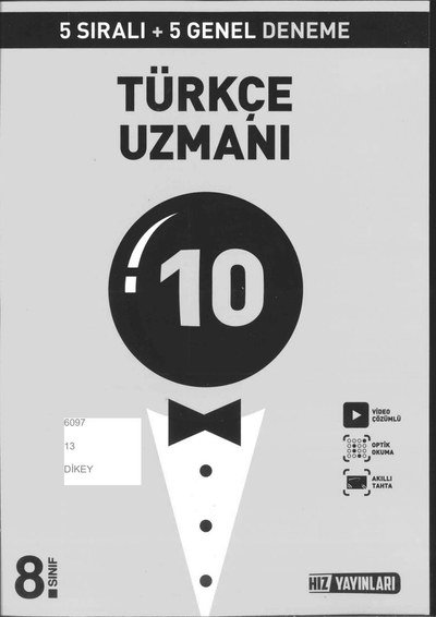 TÜRKÇE UZMANI 10 DENEME YKS Fotokopi