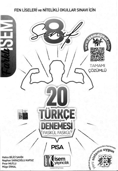FARKLI İSEM 20 TÜRKÇE DENEMESİ FASİKÜL FASİKÜL YKS Fotokopi