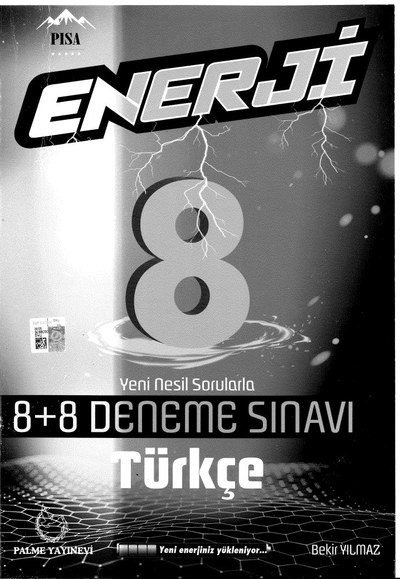 ENERJİ 8+8 DENEME SINAVI TÜRKÇE YKS Fotokopi