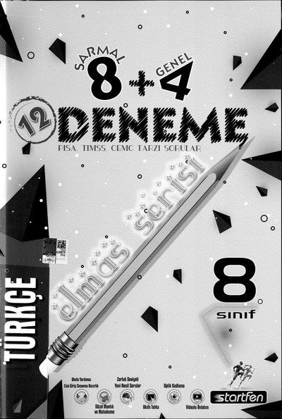 12 DENEME ELMAS SERİSİ TÜRKÇE YKS Fotokopi