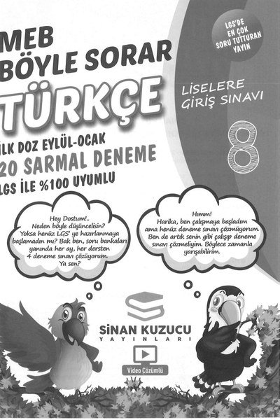 MEB BÖYLE SORAR TÜRKÇE 20 SARMAL DENEME YKS Fotokopi