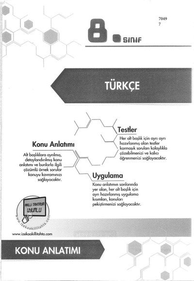 TÜRKÇE KONU ANLATIMI YKS Fotokopi