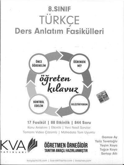 TÜRKÇE DERS ANLATIM FASİKÜLLERİ YKS Fotokopi