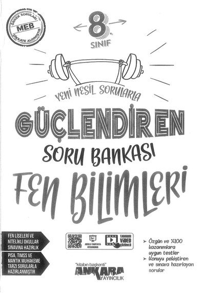 GÜÇLENDİREN SORU BANKASI FEN BİLİMLERİ YKS Fotokopi