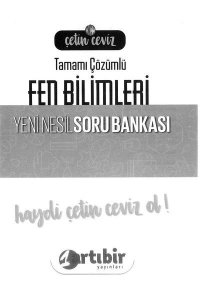 TAMAMI ÇÖZÜMLÜ FEN BİLİMLERİ YENİ NESİL SORU BANKASI YKS Fotokopi