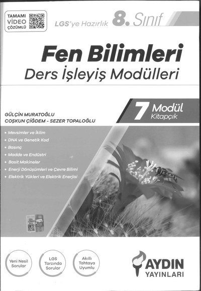 FEN BİLİMLERİ DERS İŞLEYİŞ MODÜLLERİ YKS Fotokopi