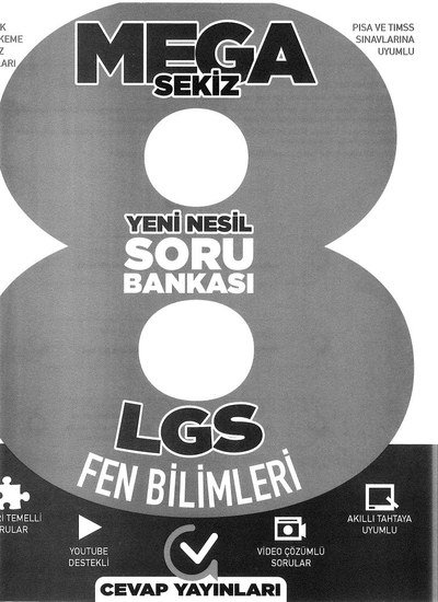 MEGA SEKİZ YENİ NESİL SORU BANKASI LGS FEN BİLİMLERİ YKS Fotokopi