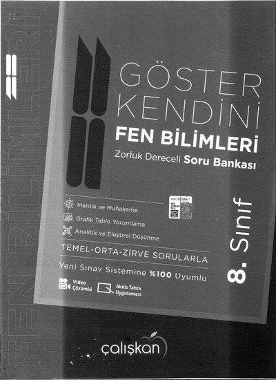 GÖSTER KENDİNİ FEN BİLİMLERİ SORU BANKASI YKS Fotokopi