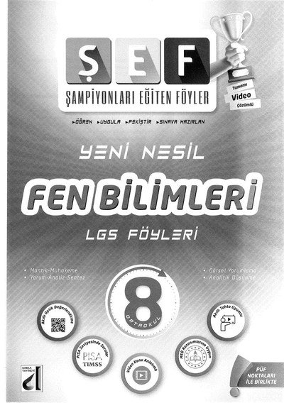 ŞEF YENİ NESİL FEN BİLİMLERİ LGS FÖYLERİ YKS Fotokopi
