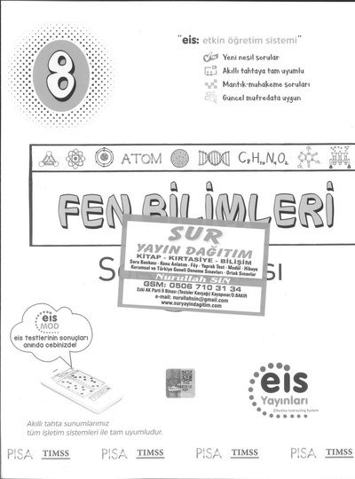 FEN BİLİMLERİ SORU BANKASI YKS Fotokopi