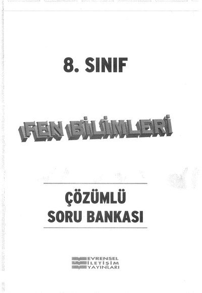 FEN BİLİMLERİ ÇÖZÜMLÜ SORU BANKASI YKS Fotokopi