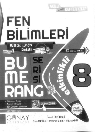 FEN BİLİMLERİ BUMERANG SERİSİ YKS Fotokopi