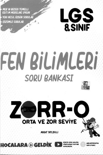 FEN BİLİMLERİ SORU BANKASI ZORR-O YKS Fotokopi