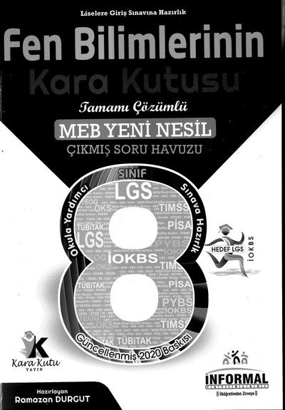 FEN BİLİMLERİNİN YENİ NESİL ÇIKMIŞ SORU HAVUZU YKS Fotokopi