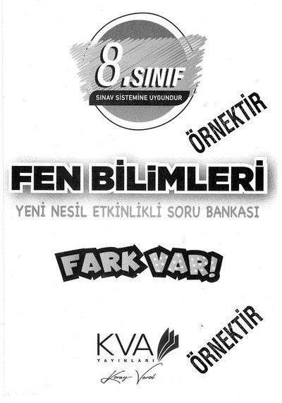 FEN BİLİMLERİ YENİ NESİL ETKİNLİKLİ SORU BANKASI FARK VAR YKS Fotokopi