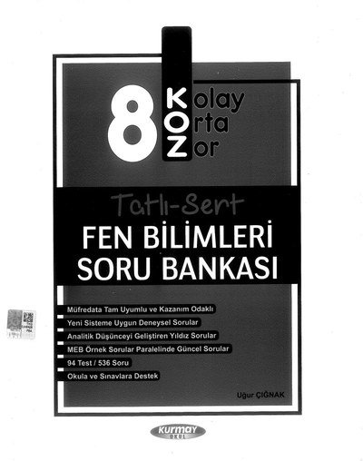 TATLI SERT FEN BİLİMLERİ SORU BANKASI YKS Fotokopi