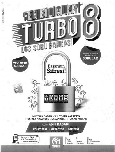 FEN BİLİMLERİ TURBO LGS SORU BANKASI YKS Fotokopi