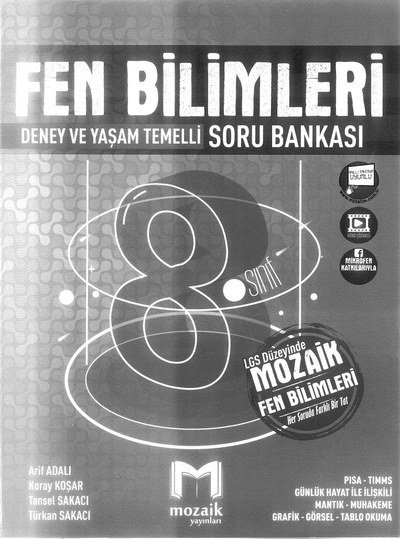 FEN BİLİMLERİ DENEY VE YAŞAM TEMELLİ SORU BANKASI YKS Fotokopi