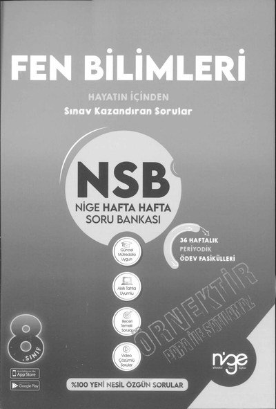FEN BİLİMLERİ NSB HAFTA HAFTA SORU BANKASI YKS Fotokopi