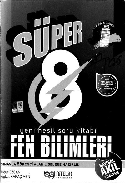SÜPER FEN BİLİMLERİ YENİ NESİL SORU KİTABI YKS Fotokopi