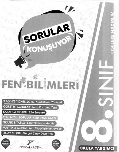SORULAR KONUŞUYOR FEN BİLİMLERİ YKS Fotokopi
