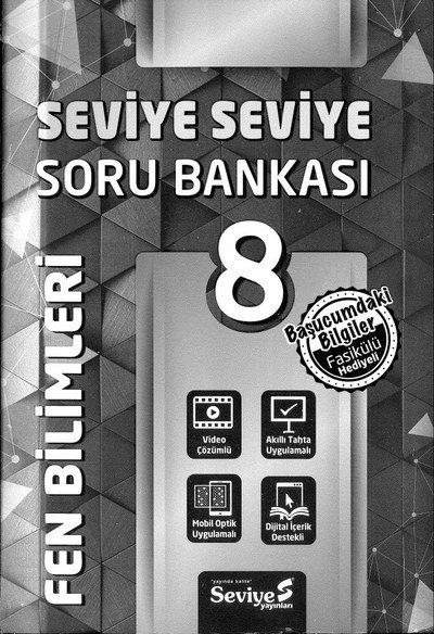 SEVİYE SEVİYE SORU BANKASI FEN BİLİMLERİ YKS Fotokopi