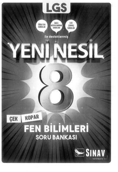 LGS YENİ NESİL FEN BİLİMLERİ SORU BANKASI YKS Fotokopi