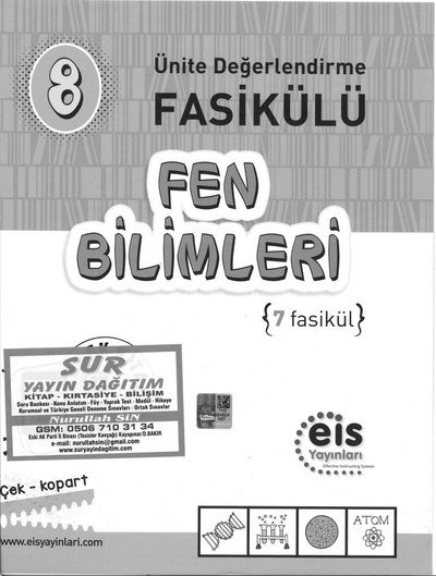 FEN BİLİMLERİ 7 FASİKÜL YKS Fotokopi