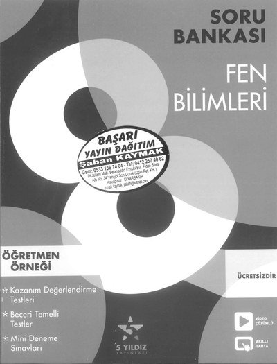 SORU BANKASI FEN BİLİMLERİ YKS Fotokopi