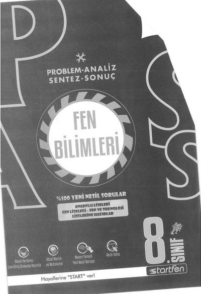 PROBLEM ANALİZ SENTEZ SONUÇ FEN BİLİMLERİ YKS Fotokopi