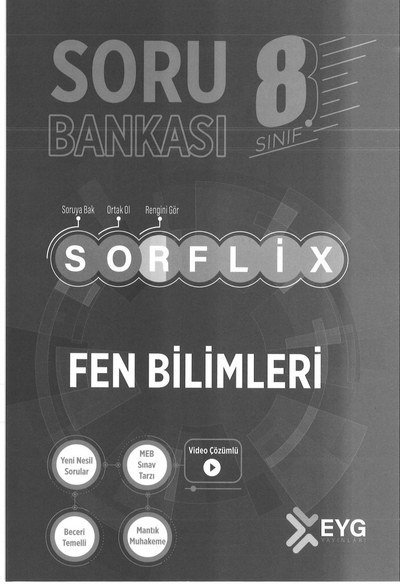 SORU BANKASI SORFLİX FEN BİLİMLERİ YKS Fotokopi